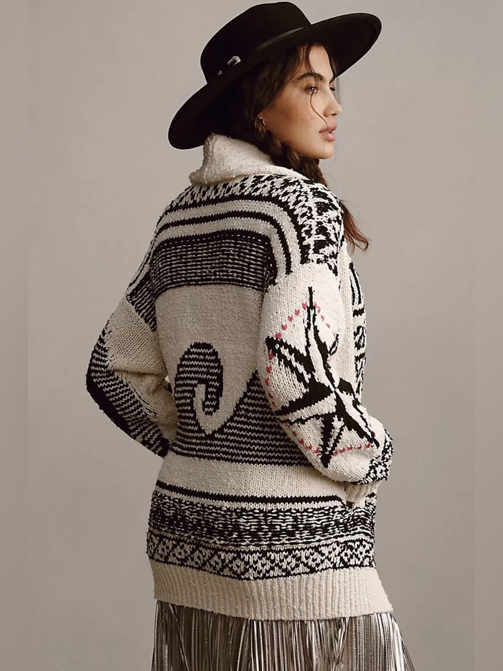 Anthropologie Pilcro Slouchy Waves Cardigan Sweater (Size XS/S)